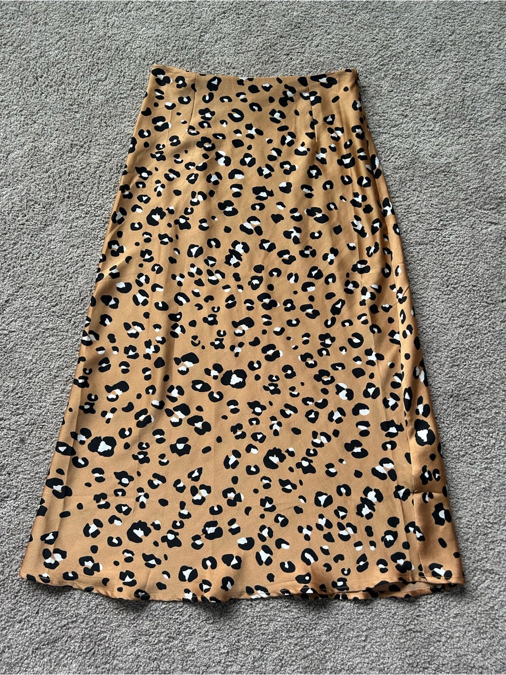 Nasty Gal Leopard-Print Midi Skirt Size 2